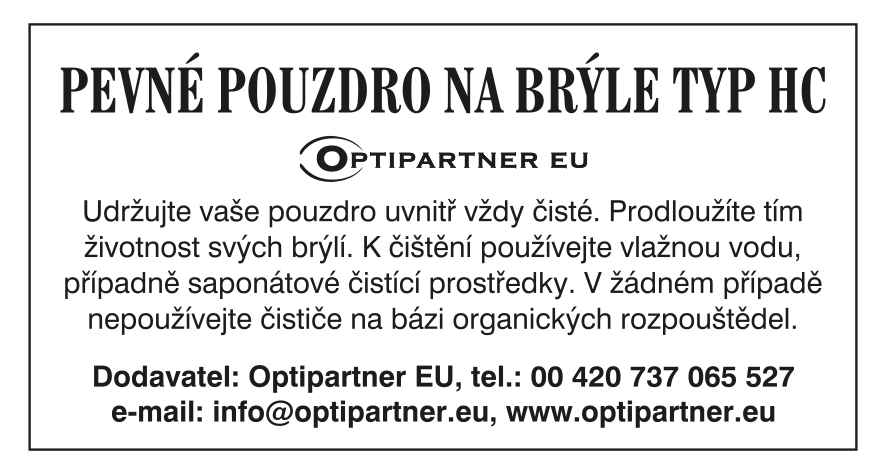 Nacházel - pevné pouzdro na brýle